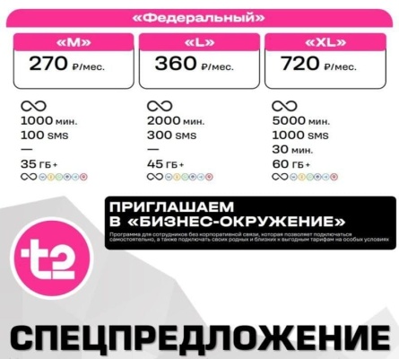 Спецпредложение T2 Спецпредложение T2